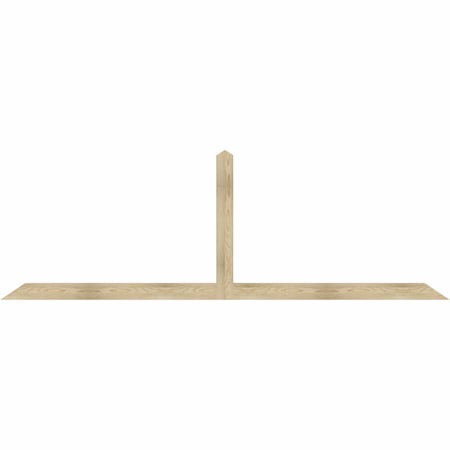 Ekena Millwork Portland Rough Sawn Timber Gable Bracket, Douglas Fir, 108"W x 36"H x 2"D x 4"F, 8/12 Pitch GBW108X36X0204POR00RDF